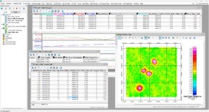 Captura de pantalla del flujo de trabajo en UX-Analyze que muestra datos dinámicos sembrados sintéticos