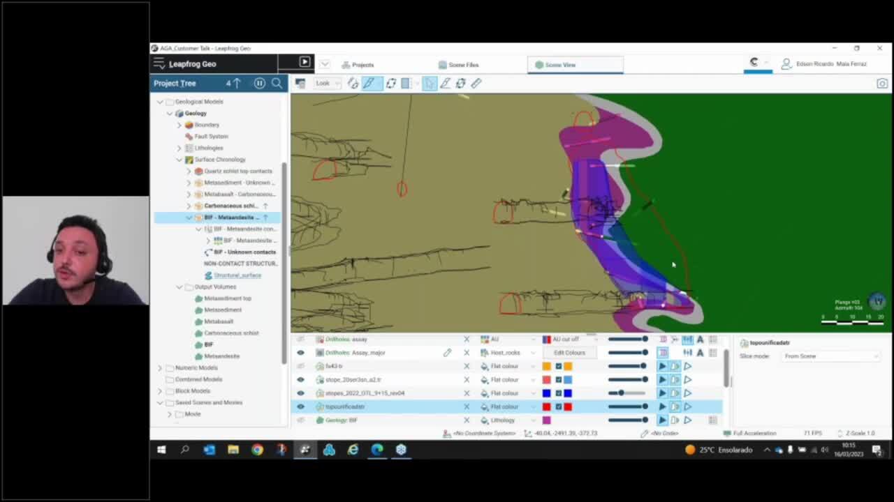 Customer Talk, AngloGold Ashanti – Modelos geológico/estruturais complexos com modelagem implícita e ferramentas de visualização avançadas