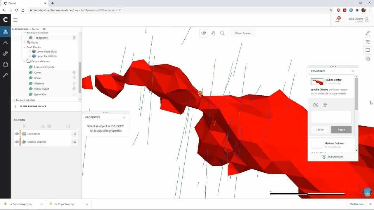 Seequent Central 4.0: Visualización y colaboración mejoradas en la nube 