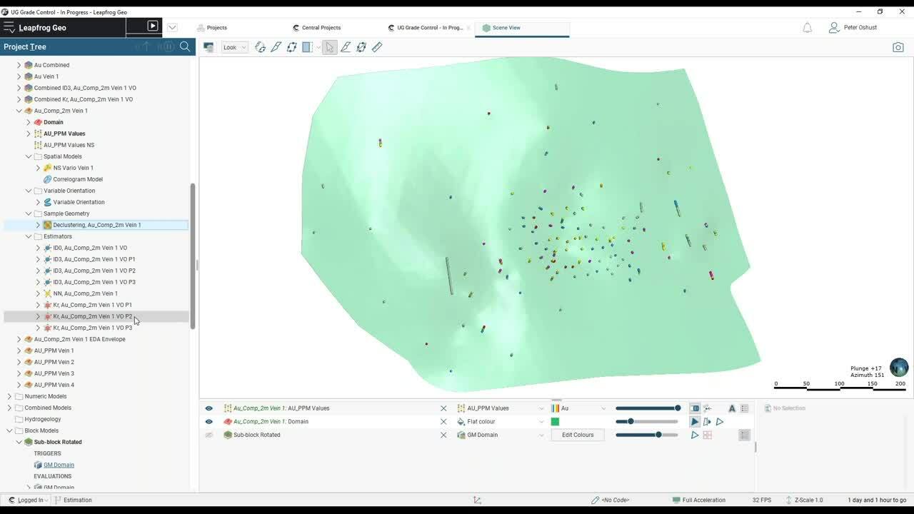 Introdução ao Leapfrog Edge – um fluxo de trabalho dinâmico para teor e espessura (Remote Roundup 2021)