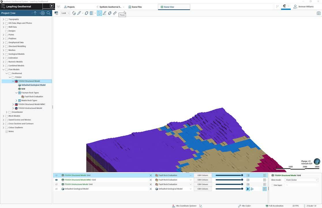 Melhoria na funcionalidade para criar um modelo TOUGH de simulação de fluxo de porosidade dupla usando o método MINC no Leapfrog 2022.1