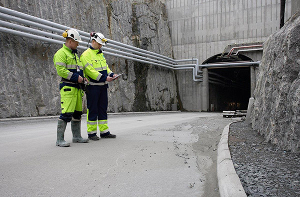  Tunnel entrance at the Olkiluoto site, Finland. 