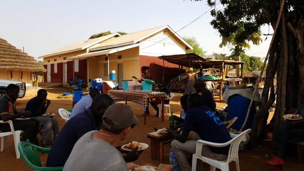 Interestingly, even though this village was one of the most affluent we visited (chairs, tables, trucks, nice buildings, etc.)...