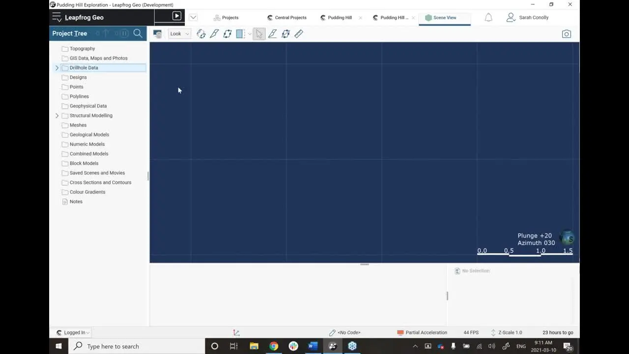 Integrated geological workflows using MX Deposit and Leapfrog