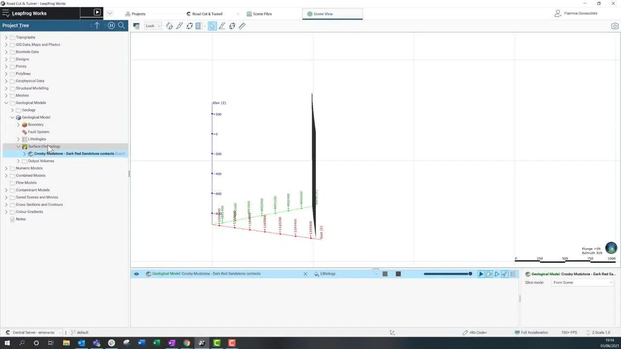 Using Leapfrog Works and Seequent Central in a BIM transportation project