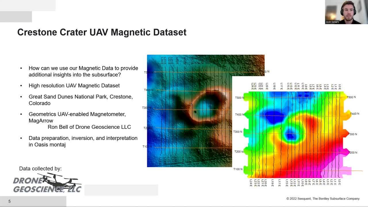 Cumbre de Society of Exploration Geophysicists (SEG) sobre geofísica de drones: dominios magnéticos sobre la recopilación de datos de vehículos aéreos no tripulados (UAV) por Josh Sellers