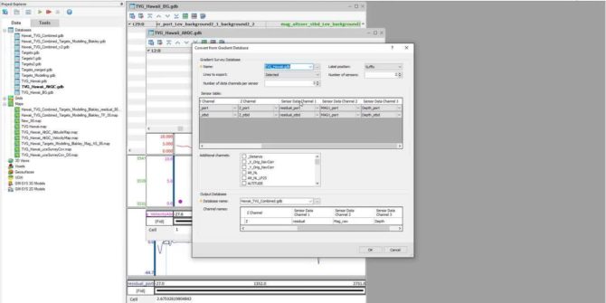 UXO Marine quality control, processing, and target modelling improvements in Oasis montaj 2022.1