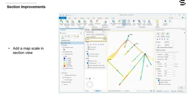 Target for ArcGIS Pro 2.2 – Enhancements for better visualization and interpretation of drillhole data