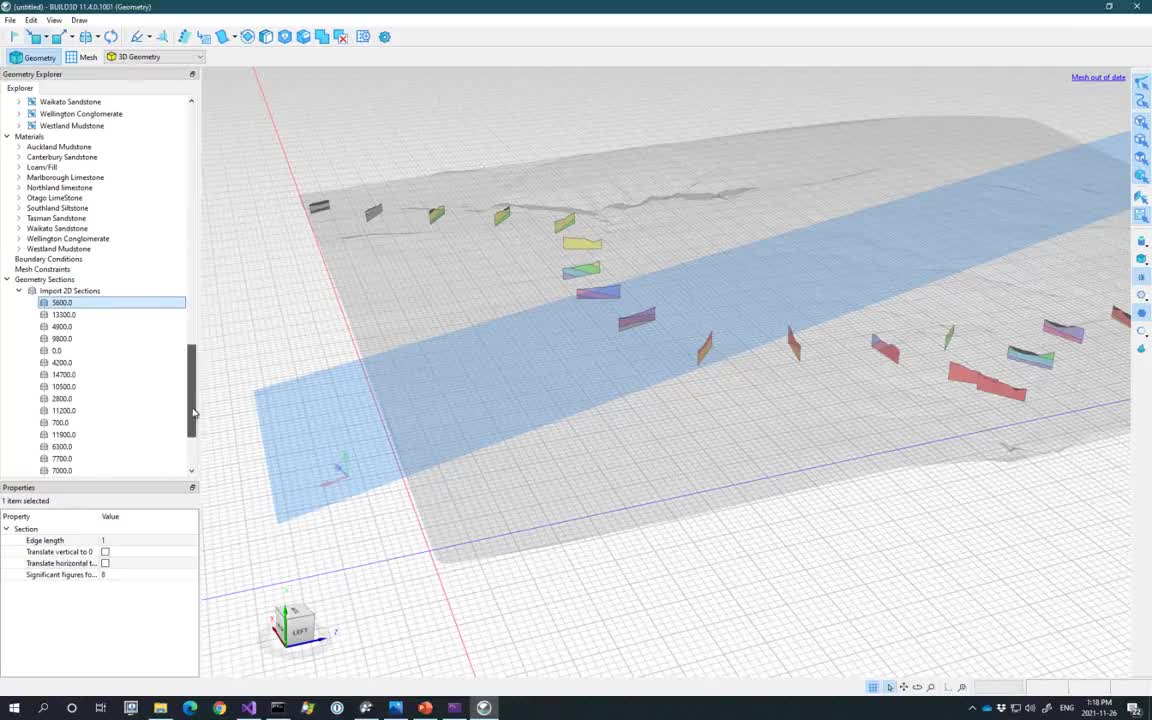 Advancing the Digital Twin: Connecting 2D Numerical Analyses to the Geological Model