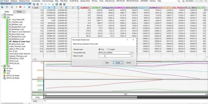 Construcción de modelos de región con datos públicos en GM-SYS 3D