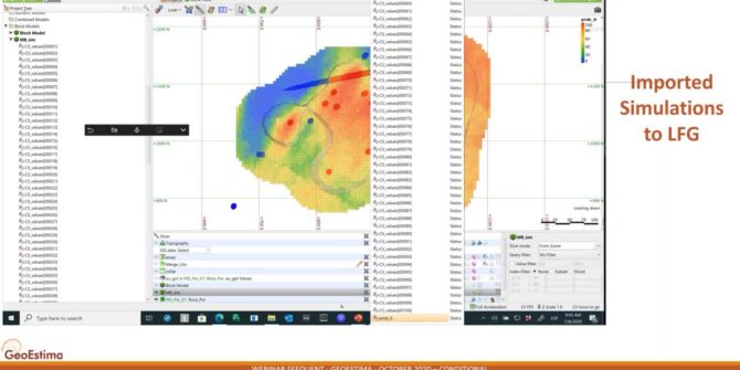 Processing Conditional Simulations in Leapfrog Edge with GeoEstima