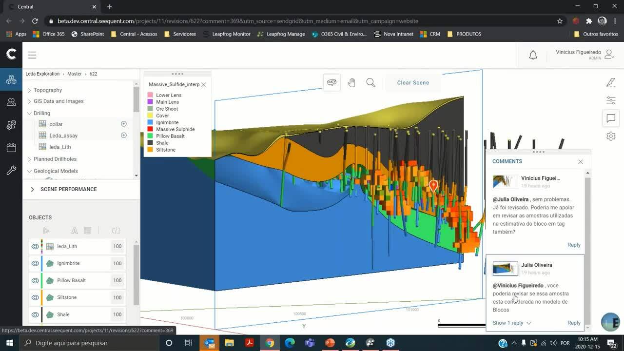 Seequent Central 4.0 – Visualização e colaboração melhoradas na nuvem 