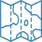 Icon representing the interactive GIS in AGS Workbench