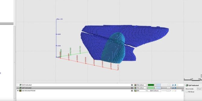 Using a refined model to report resources when you have overlapping reporting volumes in Leapfrog Edge