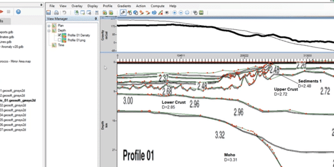 Oasis montaj: Building and Managing 2D Models in GM-SYS