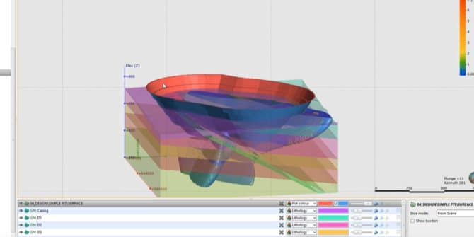 Resource Reporting using a Pit in Leapfrog Edge