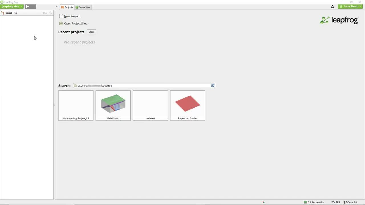 Central 2.2 with Leapfrog 1 – Signing in to Central from Leapfrog