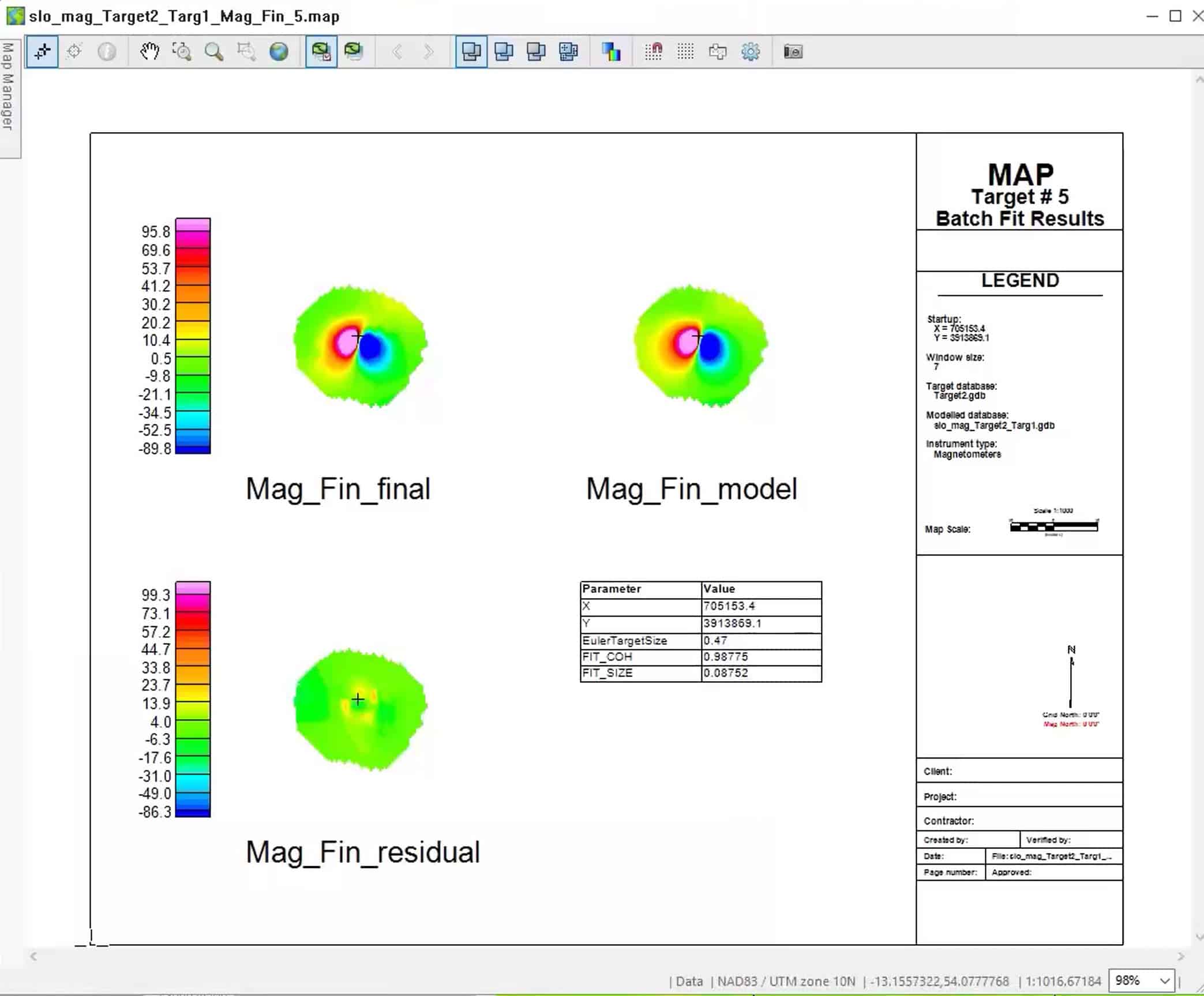 Crear resultados de modelado con UXO Marine