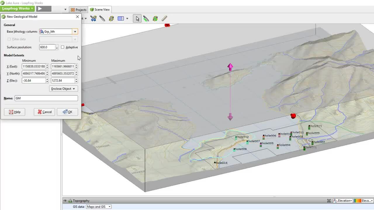 Creating a New Geological Model