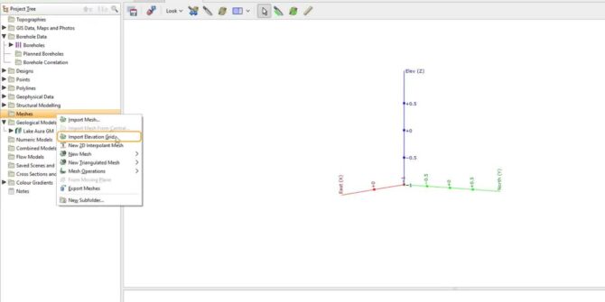 Creating a Topography Surface