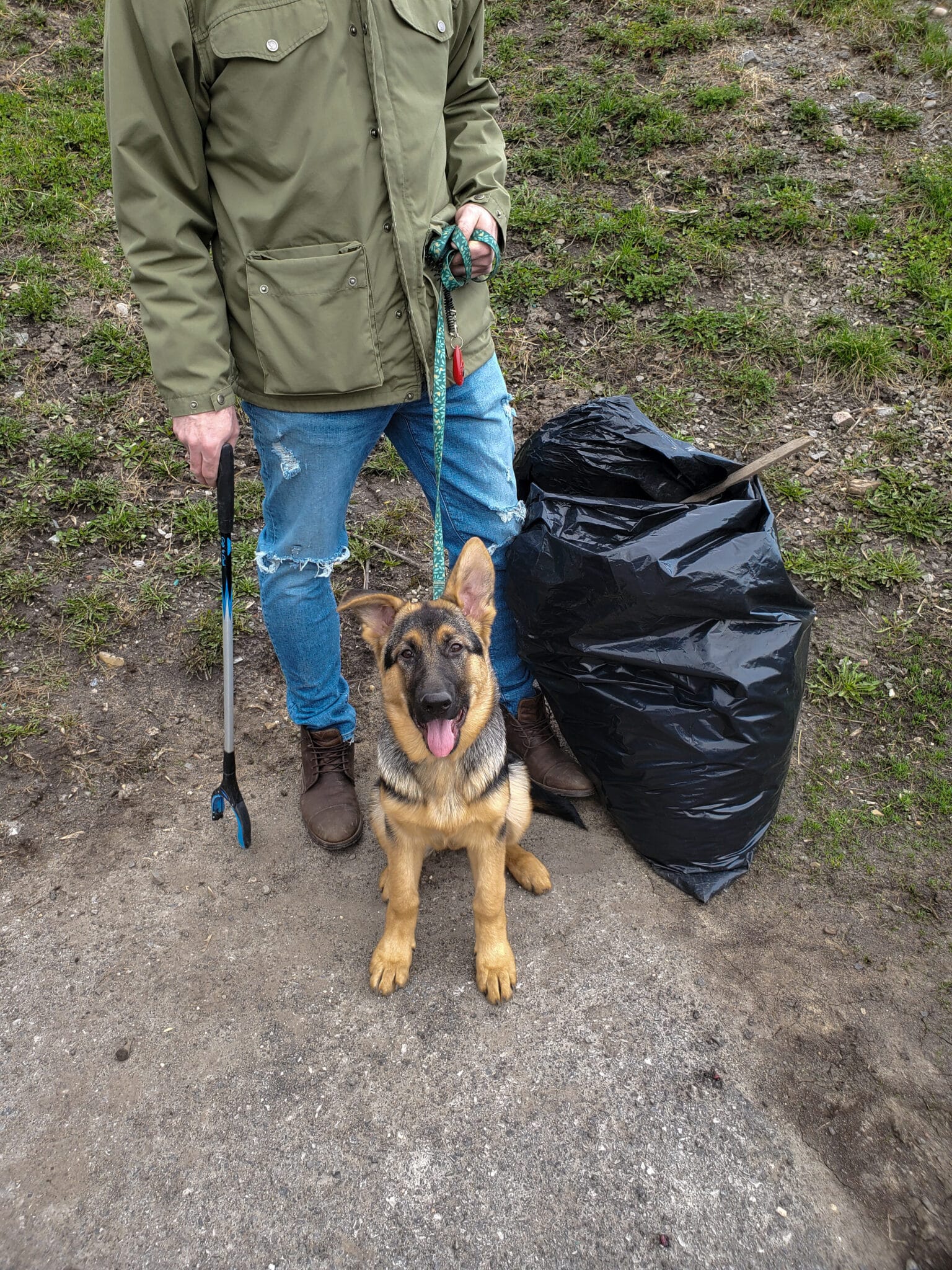 a picture of a dog on earth day