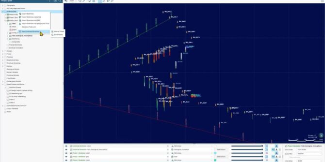 Explore Combined Borehole Sets with OpenGround Cloud and Calculations in Leapfrog Works 2021.2