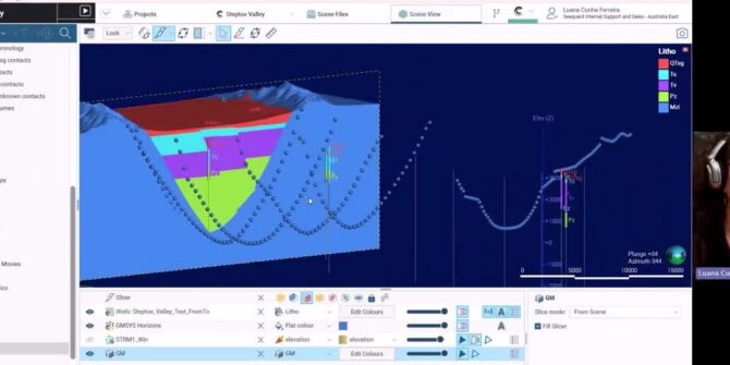 Agregue seus dados modelados no GM - SYS para o ambiente de integração 3D do Leapfrog Energy 