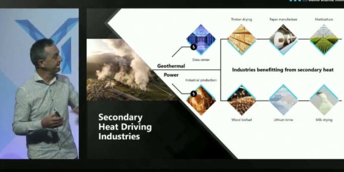 Graham Grant discusses the potential of geothermal energy. Courtesy Bentley Systems.