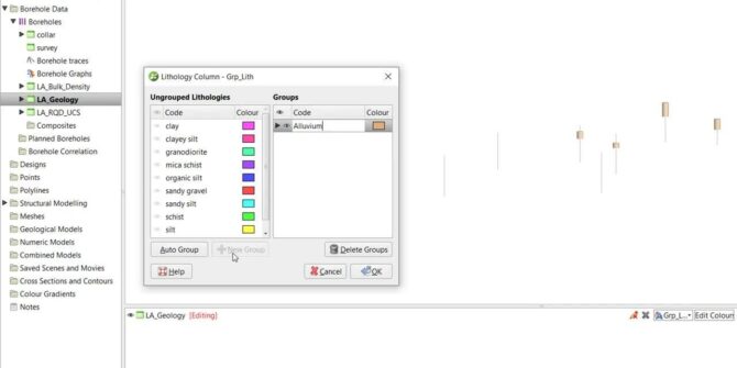 Grouping Lithologies