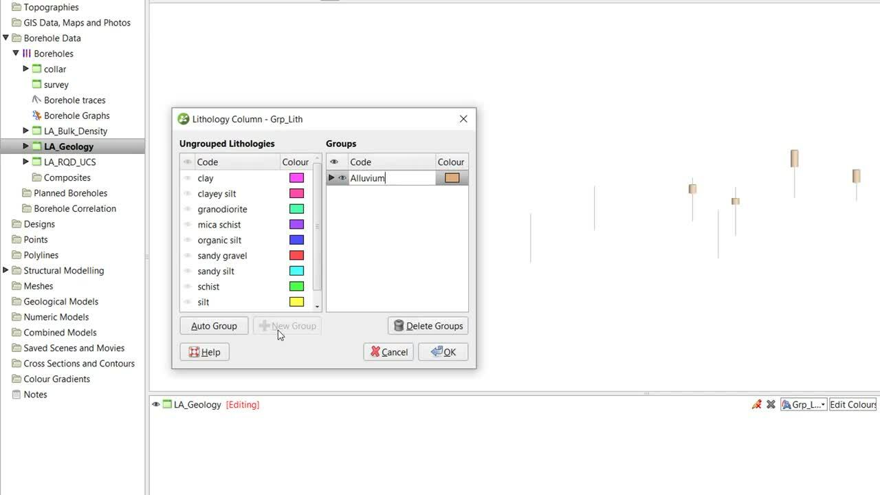 Grouping Lithologies