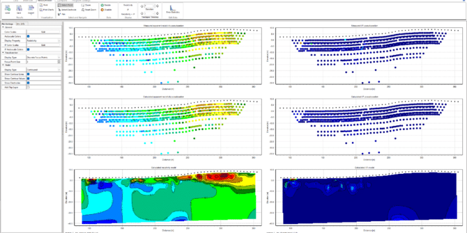 Res2DInv 2024.1 Screenshot of results