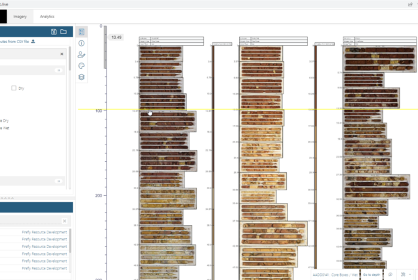 A screenshot of Imago core logging dashboard