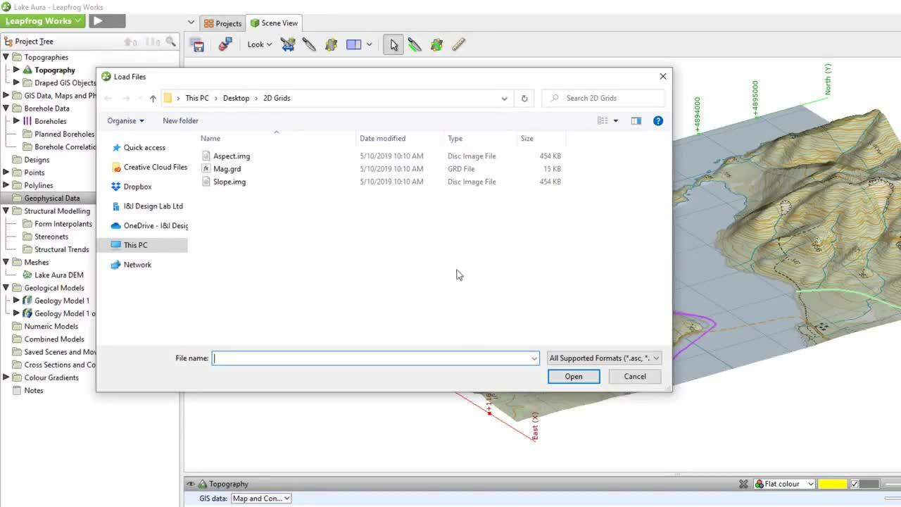 Importing 2D Grids