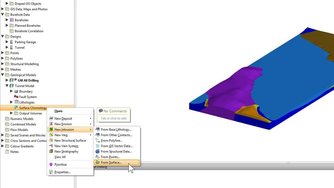 Integrating Designs with Geological Models (Combined Models)