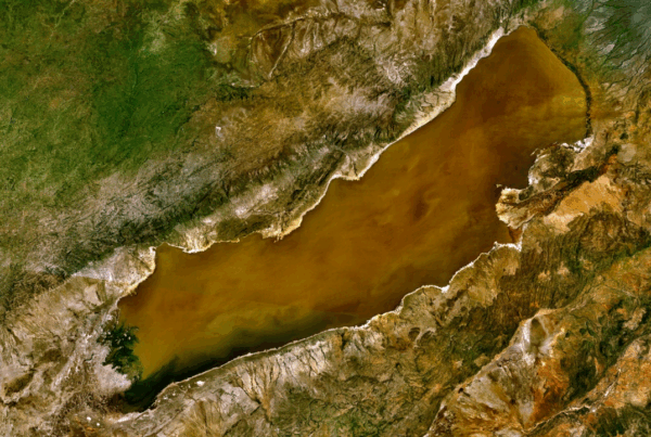 Lake Eyasi, Tanzania satellite image from Wikipedia
