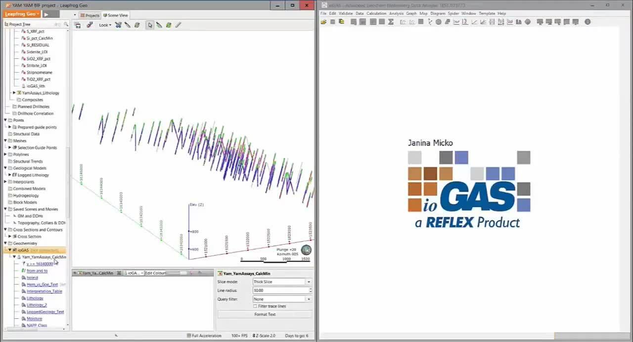 Leapfrog Geo – ioGAS Live Link