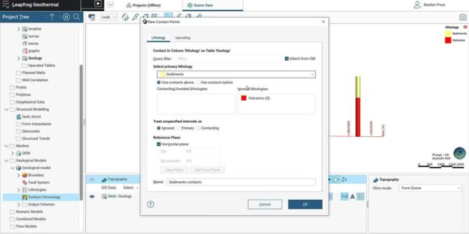 Передовые методы работы Leapfrog Geothermal: Структурное моделирование — конечные разломы