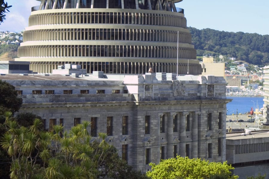 The Beehive, house of parliament Wellington, New Zealand