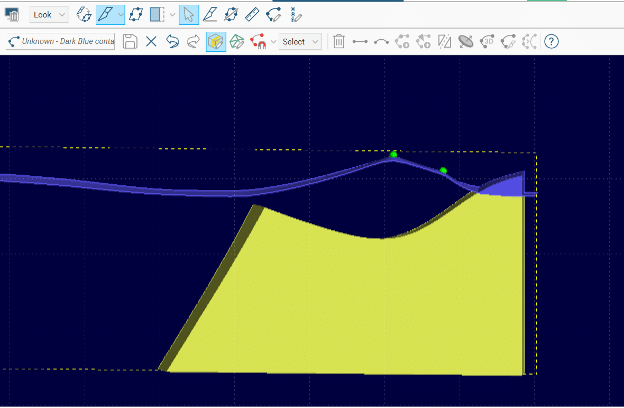 Screenshot of Leapfrog Geo slicer perspective