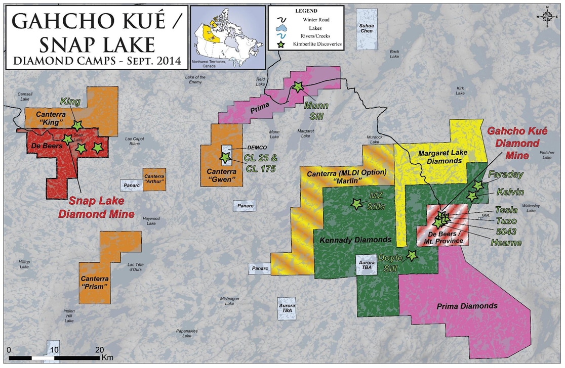 Inversion modelling helps define kimberlite targets in the Northwest Territories