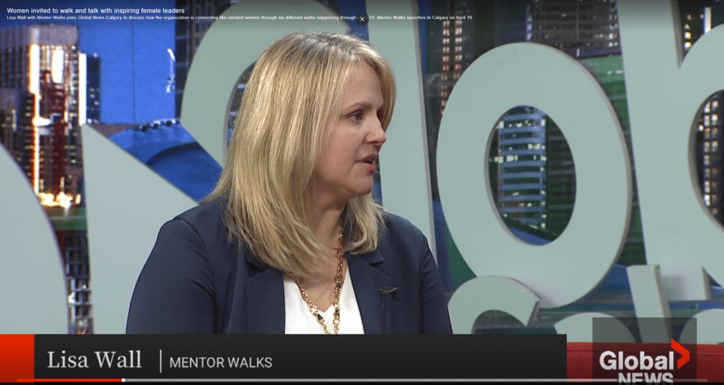 A screenshot of Lisa Wall, Seequent's CPO, being interviewed about Mentor Walks launching in Canada on Global News