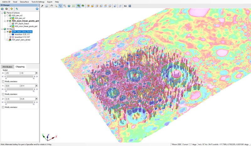 Moon-data-in-3d-overlay