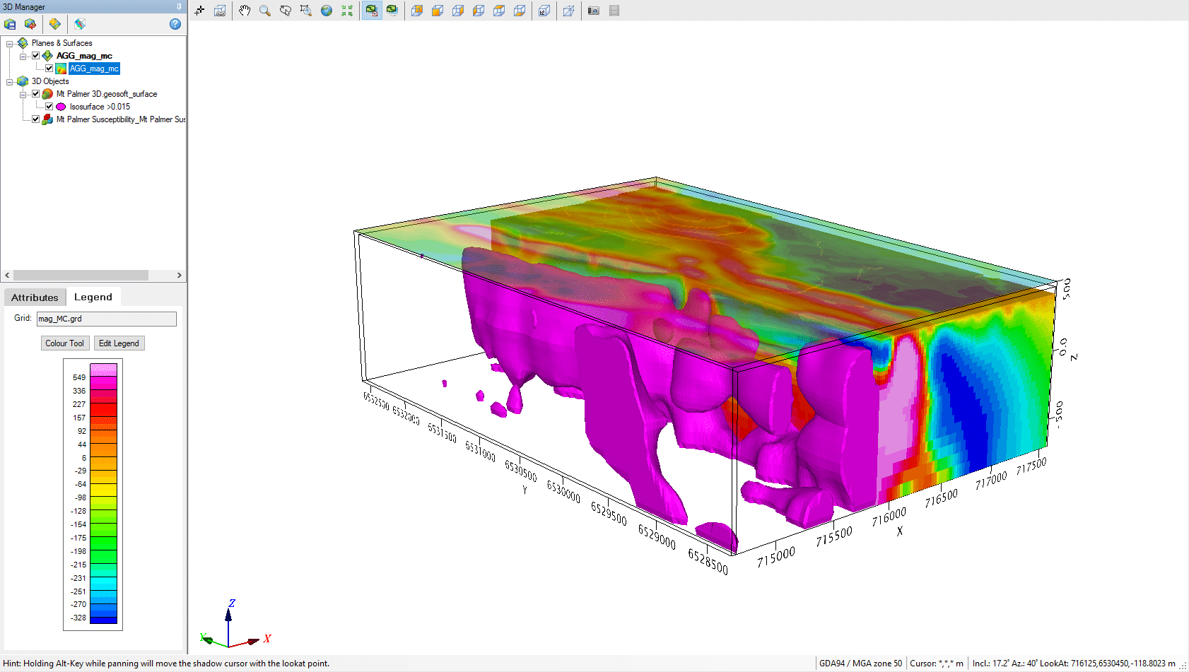 Create more advanced manipulations with generic surface (mesh) utilities in Oasis montaj and Target 2021.2