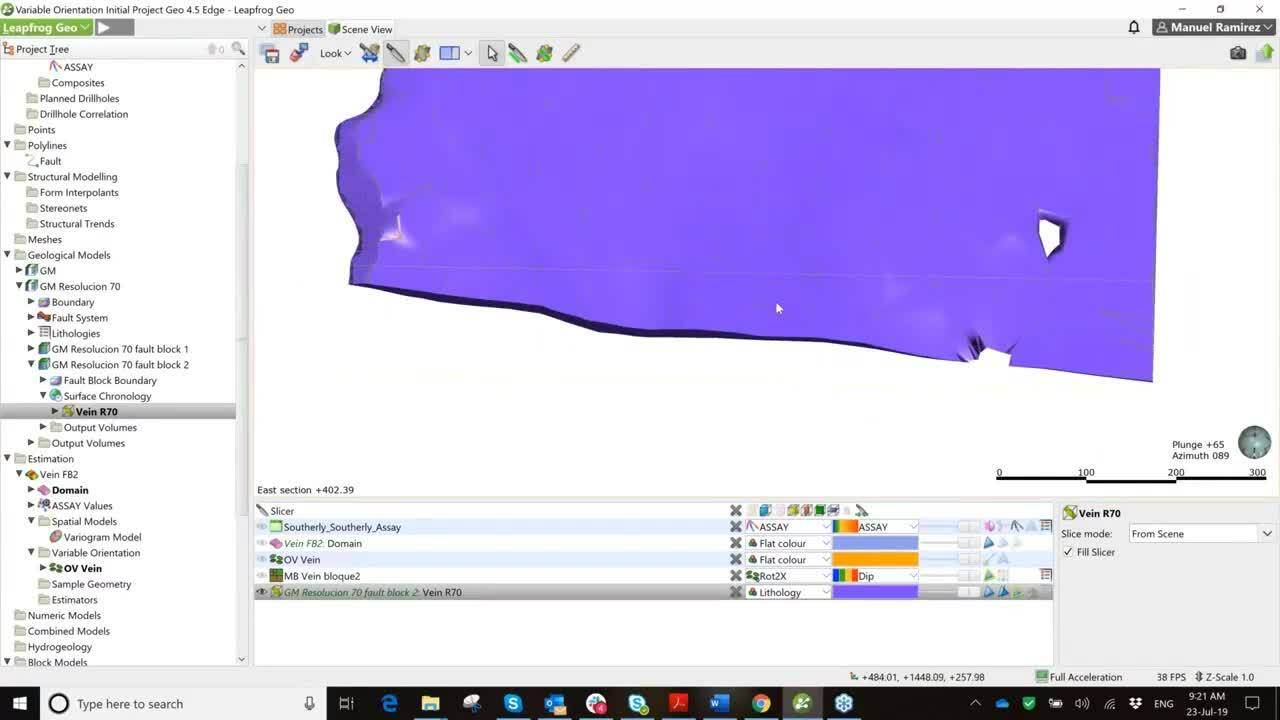 Orientacion Variable (OV) en Leapfrog Edge