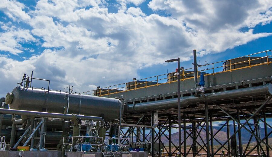 Ormat steamboat geothermal plant