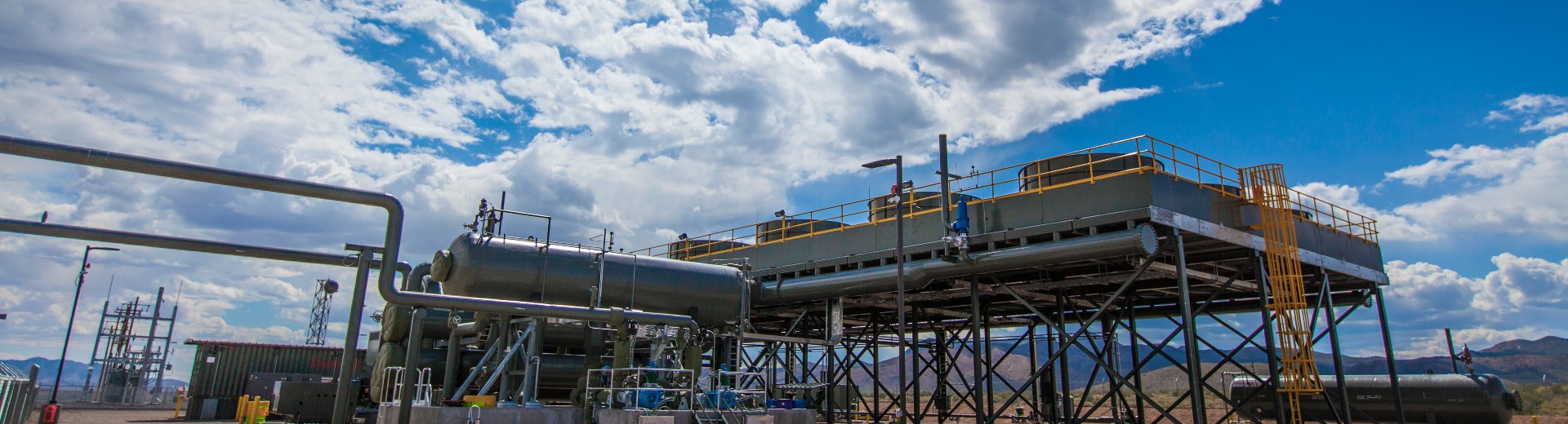 Ormat steamboat geothermal plant