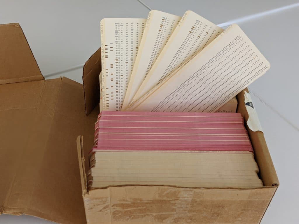 Punch cards evolution of earth modelling