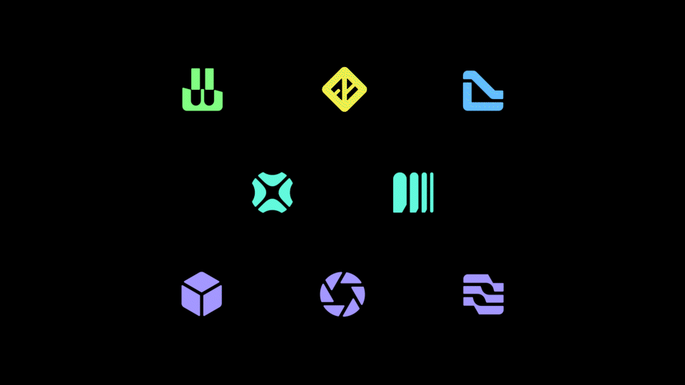 A gif showcasing Seequent's new product logos.