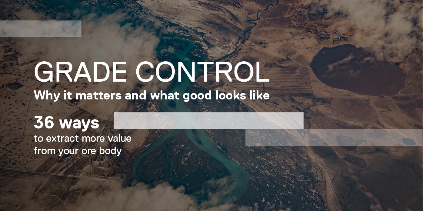 A screen grab of the Seequent ebook - Grade Control: why it matters and what good looks like