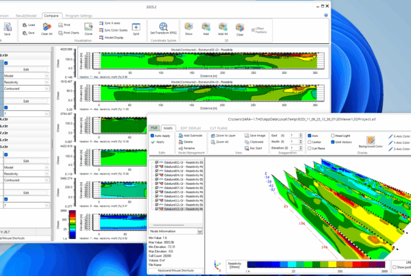 Res2DInv and Res3DInv 2025.2 screenshot